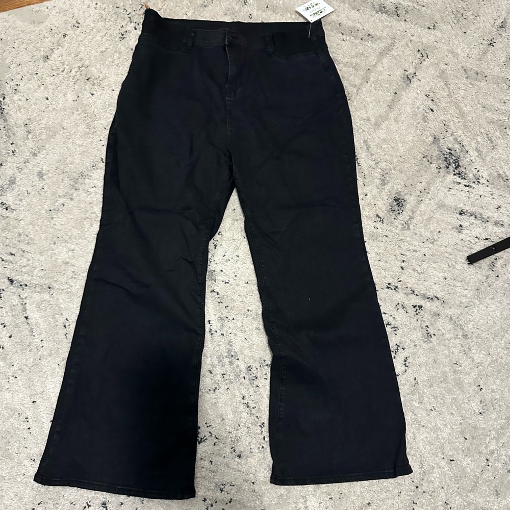 Maternity Black Flared Pants